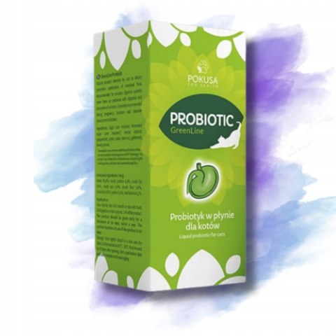 POKUSA GreenLine Probiotic Probiotyk dla kotów w płynie 100 ml
