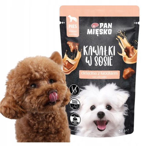 Pan Mięsko saszetka Cielęcina z królikiem (dorosły) 150 g