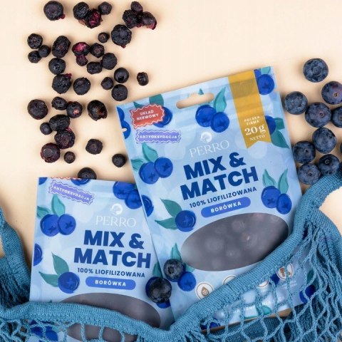 Perro MIX & MATCH Przysmaki liofilizowane Borówka 20g