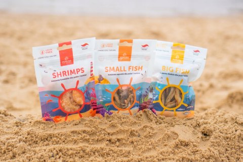Pokusa SHRIMPS SUSZONE KREWETKI DLA PSÓW I KOTÓW 40 G.