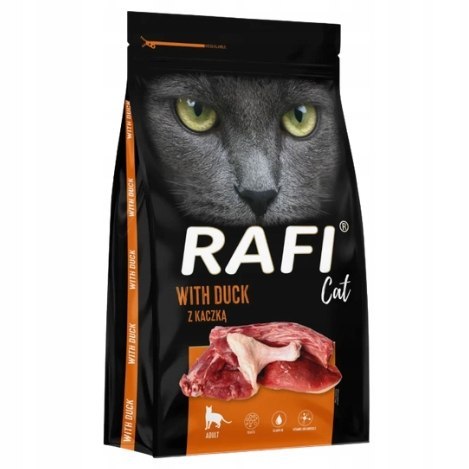 Rafi Cat z kaczką karma sucha dla kota 7 kg
