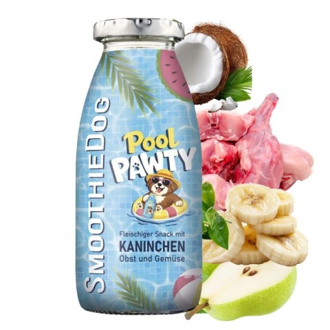 SMOOTHIE DOG Pool Pawty - królik z warzywami i owocami (250ml)