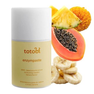 Totobi Enzympaste Banana Nana Enzymatyczna pasta do zębów dla psa i kota, 50 ml = 67 g