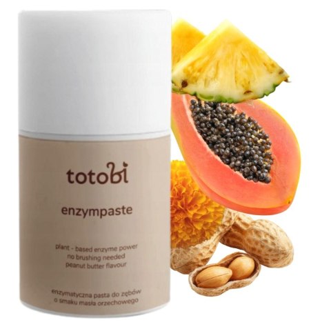 Totobi Enzympaste Peanut Nut Enzymatyczna pasta do zębów dla psa i kota o smaku masła orzechowego
