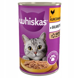 WHISKAS mokra karma dla kota z kurczakiem w galaretce puszka 400