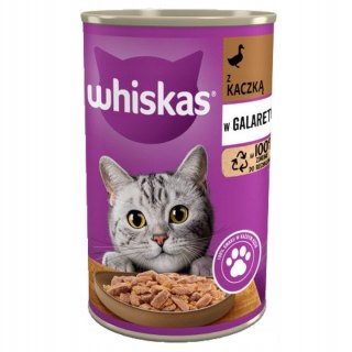 Whiskas Adult 400g Kaczka Mokra Karma W Galaretce Dla Dorosłych Kotów