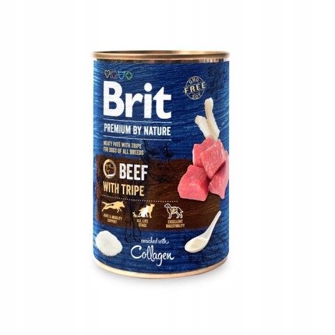 ZESTAW BRIT PREMIUM BY NATURE 12X400G BEEF&TRIPLES