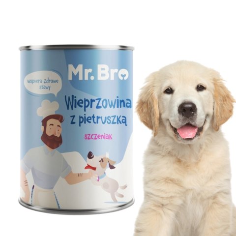 ZESTAW DLA SZCZENIAKA Mr. Bro Wieprzowina z pietruszką szczeniak 6x400g
