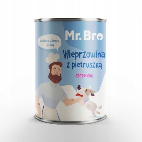 ZESTAW DLA SZCZENIAKA Mr. Bro Wieprzowina z pietruszką szczeniak 6x400g