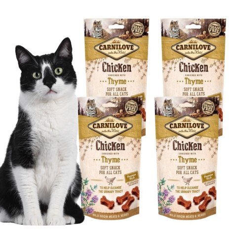 ZESTAW Smakołyki Carnilove 4X50g kurczak tymianek przysmak
