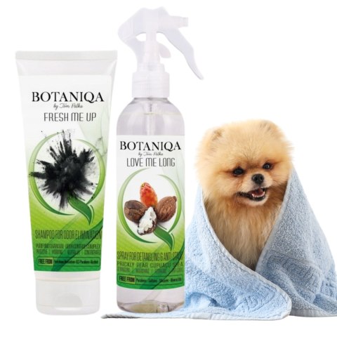 ZESTAW szampon i odżywka dla psa Botaniqa Fresh ME Up LOVE ME LONG 2X250ml