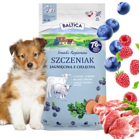 Baltica Szczeniak Jagnięcina z cielęciną S/XL 6kg puppy