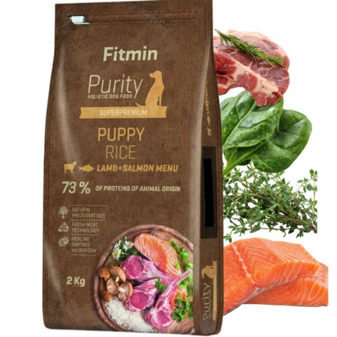FITMIN Dog Purity Rice Puppy Lamb&Salmon 2kg