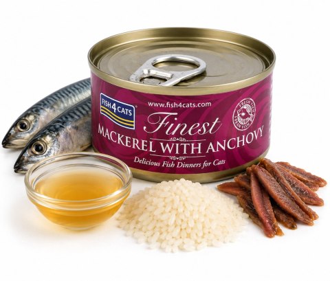 Fish4Cats Finest Makrela z Anchois 70g Karma dla Kota