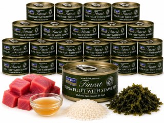 Fish4Cats Finest TUNA FILLET WITH SEAWEED filet z Tuńczyka z Algami 20x70g