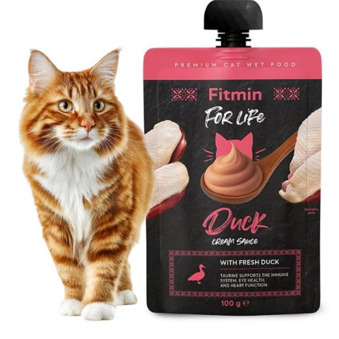 Fitmin cat For Life pouch cream sauce duck 100g