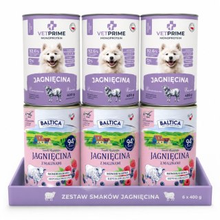 Karma Mokra dla Psa Jagnięcina Monoproteinowa Baltica VetPrime 6x400g