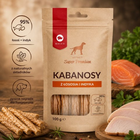 MACED Kabanosy z Łososia i Indyka 100g