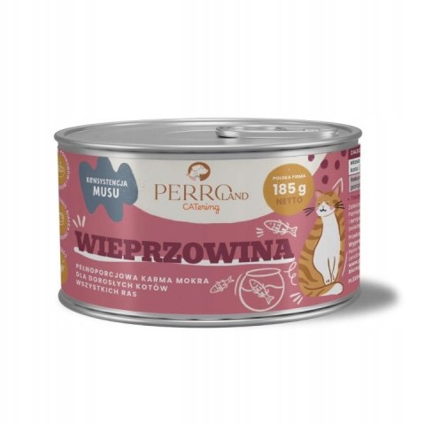 PERRO CATERING karma dla kotów Wieprzowina 185g