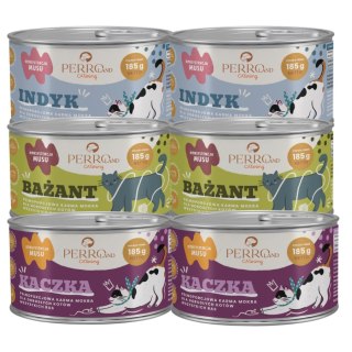 PERROland CATering 6x185g indyk bażant kaczka dla kota