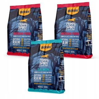 PRIMAL SPIRIT IBERIAN PAKIET PRÓBNY PIES 3X1KG MIX