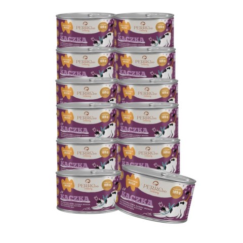 Perro Kaczka - karma mokra dla kotów PERROland CATering 12x185g