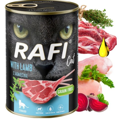 RAFI CAT ADULT MOKRA KARMA DLA KOTA STERYLIZOWANEGO JAGNIĘCINA 400G