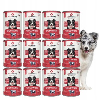 VETPRIME ADULT BEEF HIPOALERGENIC Monoprotein Wołowina 12X400G