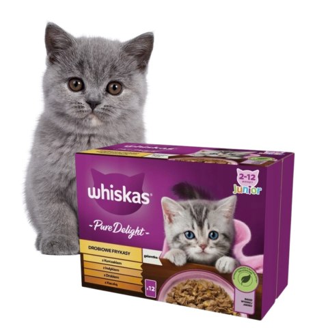 Whiskas Saszetka Drobiowe Frtkasy JUNIOR 48x85g kociak box