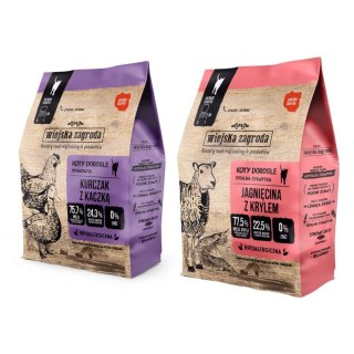 Wiejska Zagroda Zestaw karm suchych dla kota 2x0,4kg ( 0,8kg )