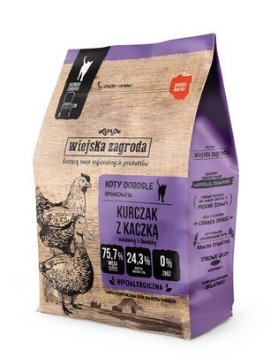 Wiejska Zagroda Zestaw karm suchych dla kota 2x0,4kg ( 0,8kg )