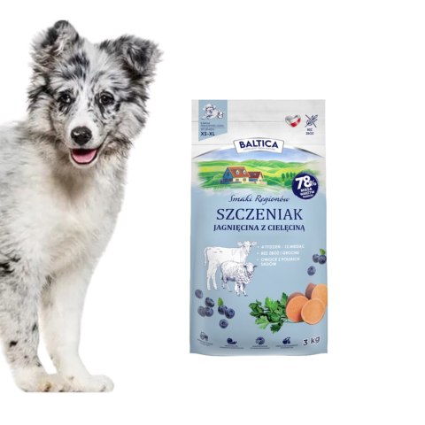 ZESTAW Baltica Szczeniak Jagnięcina z cielęciną S/XL 2X3kg puppy