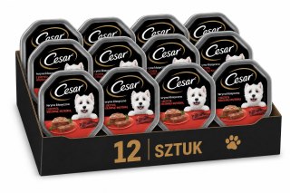 ZESTAW Cesar mokra karma dla psa wołowina 12X150 g
