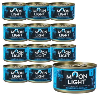 ZESTAW MOONLIGHT Nr7 Puszka DLA KOTA TUŃCZYK I KREWETKI 12X80g