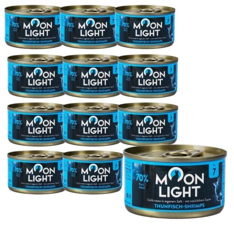 ZESTAW MOONLIGHT Nr7 Puszka DLA KOTA TUŃCZYK I KREWETKI 12X80g
