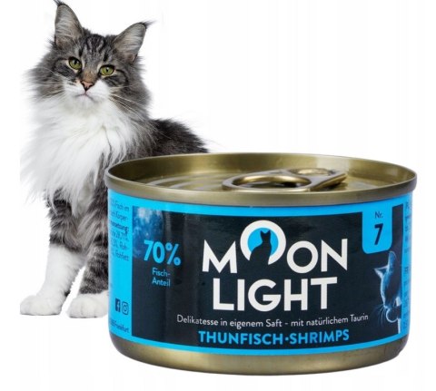 ZESTAW MOONLIGHT Nr7 Puszka DLA KOTA TUŃCZYK I KREWETKI 12X80g