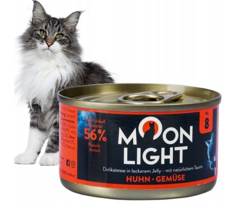 ZESTAW MOONLIGHT Nr8 Puszka DLA KOTA KURCZAK I WARZYWA W GALARETCE 10X80g