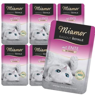 ZESTAW Miamor Ragout Royale mokra karma bezzbożowa dla kota kaczka w sosie 100g