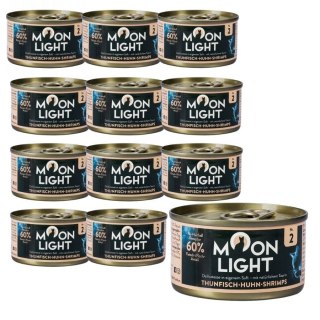 ZESTAW Moonlight Dinner Nr 2 Tuńczyk Kurczak Krewetki 12x80 g