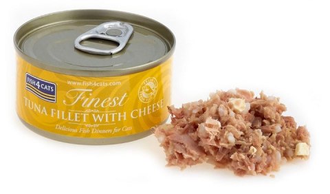 Zestaw Fish4Cats Finest Filety Tuńczyk z Serem 70g 10x70g