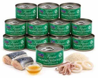 Zestaw Fish4Cats MACKEREL & SQUID Makrela z Kałamarnicami 10x70g