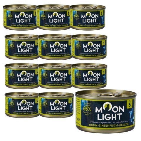 Zestaw MOONLIGHT Nr5 PUSZKA DLA KOTA KURCZAK KAŁAMARNICE 12x80g