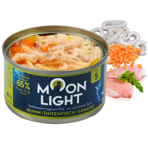Zestaw MOONLIGHT Nr5 PUSZKA DLA KOTA KURCZAK KAŁAMARNICE 12x80g