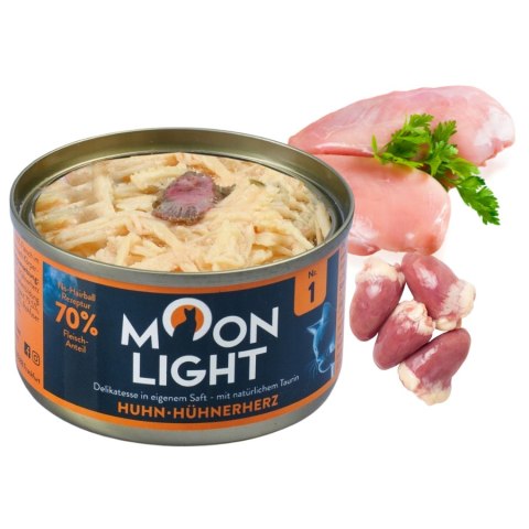 Zestaw MOONLIGHTNr1 PUSZKA DLA KOTA KURCZAK I SERCA KURCZAKA 12x80g