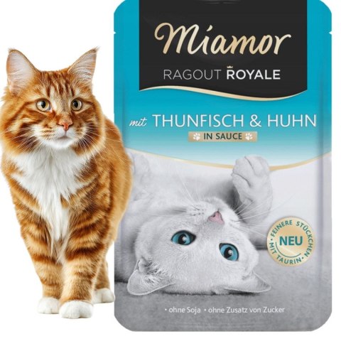 Zestaw Miamor CAT Ragout Royale Karma dla kota z tuńczykiem i kurczakiem 100g