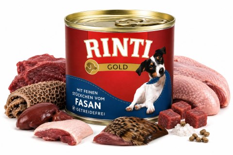 Zestaw Rinti Gold Bażant puszka 12x185 g