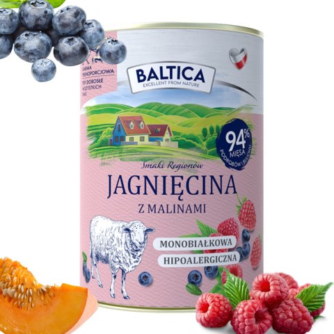 BALTICA 12X400 ZESTAW PUSZEK JAGNIĘCINA KOZINA JELEŃ NAJLEPSZE SMAKI