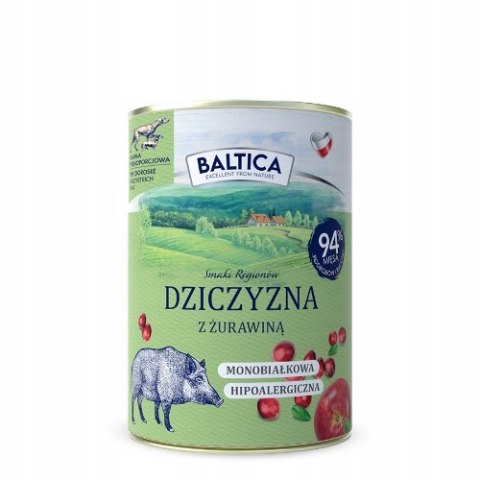 BALTICA 12X400 ZESTAW PUSZEK ULUBIONE SMAKI DZICZYZNA WOŁOWINA WIEPRZOWINA GĘSINA
