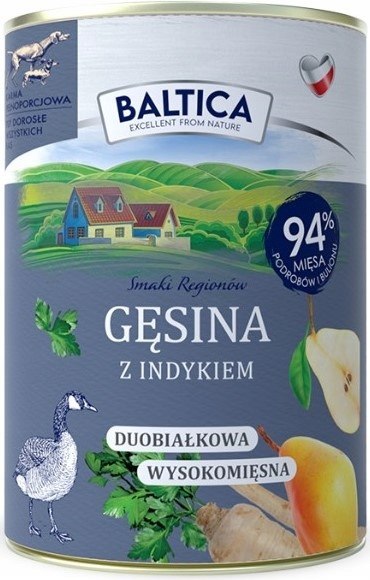 BALTICA MIX SMAKÓW KOZINA SARNINA JELEŃ KACZKA BAŻANT 16X400