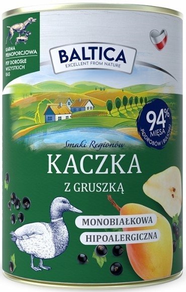 BALTICA MIX SMAKÓW KOZINA SARNINA JELEŃ KACZKA BAŻANT 16X400